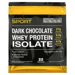 California Gold Nutrition 100% Whey Protein Isolate 907 г Протеин