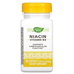 Nature's Way Niacin Vitamin B3 100 mg 100 капс. Ниацин (B-3)