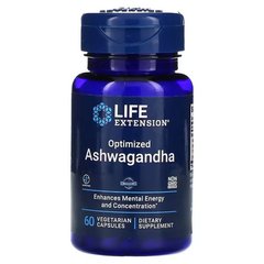 Life Extension Ashwagandha 60 вегетаріанських капсул Ашваганда