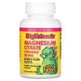 305 грн Магній Natural Factors Kid's Magnesium Citrate 50 mg 60 жувальних таблеток