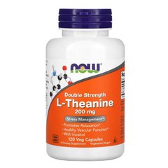 NOW L-Theanine 200 мг 120 капсул Теанин