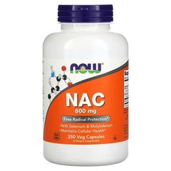 NOW NAC 600 mg 250 капс. NAC (N-ацетил-L-цистеин)