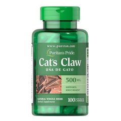 Puritan's Pride Cat's Claw 500 mg 100 капсул Кошачий коготь