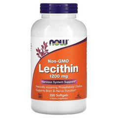 NOW Soy Lecithin 1,200 mg 200 капс. Лецитин