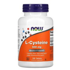 NOW L-Cysteine 500 мг 100 табл Цистеїн