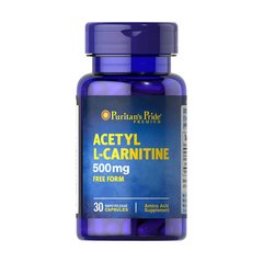 Puritan's Pride Acetyl L-Carnitine 500 mg 30 капс L-Карнитин