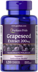 Puritan's Pride Grapeseed Extract 200 mg 120 капсул Виноградная косточка