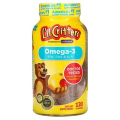 L'il Critters Omega-3 Raspberry-Lemonade 120 жувальних цукерок Омега-3