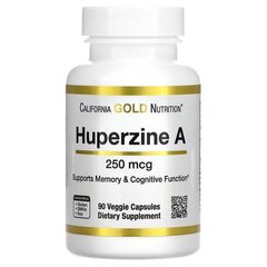 California Gold Nutrition Huperzine A 250 mcg 90 капс. Для мозговой активности, нервной системы и сна