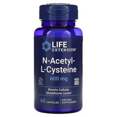 Life Extension NAC 600 mg 60 капсул NAC (N-ацетил-L-цистеїн)