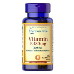 Puritan's Pride Vitamin E-400 IU 100 капсул Вітамін Е