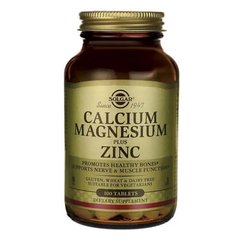 Solgar Calcium Magnesium Plus Zinc 100 табл Кальций