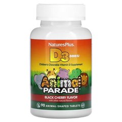 NaturesPlus Vitamin D3 500 IU 90 жевательные таблетки в форме животных Витамин D
