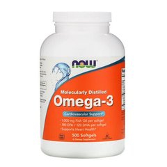 NOW Omega-3 500 softgels Омега-3