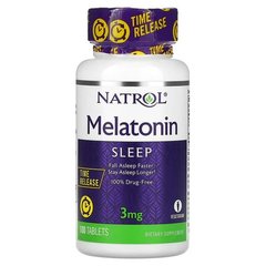Natrol Melatonin 3 mg 100 табл. Мелатонин