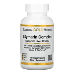 California Gold Nutrition Silymarin Complex 120 капс Расторопша (Силимарин)