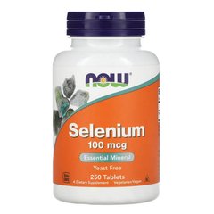 NOW Selenium 100 mcg 250 табл Селен