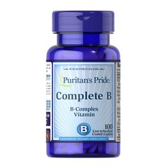 Puritan's Pride Complete B 100 таб. Комплекс вітамінів групи В