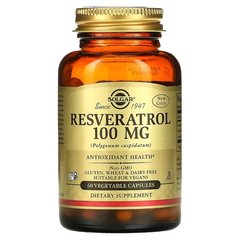 Solgar Resveratrol 100 мг 60 капс. Ресвератрол