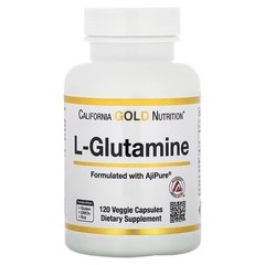 California Gold Nutrition L-Glutamine AjiPure 120 капс. Глютамин