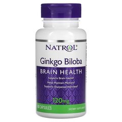 Natrol Ginkgo Biloba 120 mg 60 капс. Гинкго билоба