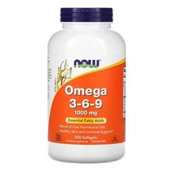 Now Foods Omega 3-6-9 250 капсул Омега 3-6-9