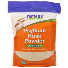 NOW Psyllium Husk Powder 680 грам Подорожник (Псиліум)