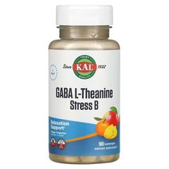 KAL GABA L-Theanine Stress B 100 льодяників Комплекс вітамінів групи В