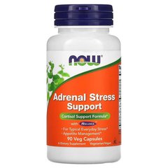 NOW Adrenal Stress Support 90 капсул Підтримка наднирників