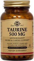 Solgar Taurine 500 мг 100 капс. Таурин