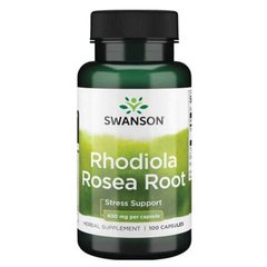 Радиола Swanson Rhodiola Rosea Root 400 мг 100 капсул Родиола