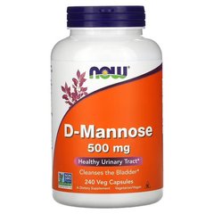NOW D-Mannose 500 mg 240 капсул Інші екстракти