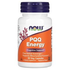NOW PQQ Energy 30 вегетарианских капс. Витамин B-12