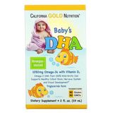 599 грн Омега-3 California Gold Nutrition Baby's DHA Omega-3 with Vitamin D3 59 ml