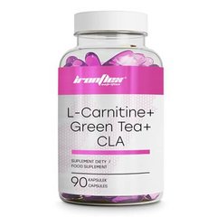 IronFlex L-Carnitine, Green Tea & CLA 90 таб Комплексные жиросжигатели