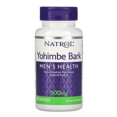Natrol Yohimbe 500 mg 90 капсул Йохімбе