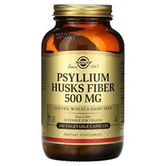 Solgar Psyllium Husk Fiber 500 мг 200 капс. Подорожник (Псилиум)