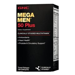 GNC Mega Men 50 Plus 60 таб Витамины для мужчин
