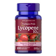 Puritan's Pride Lycopene 10 мг 100 капсул Ликопин
