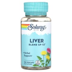 Solaray Liver Blend SP-13 100 растительных капсул Для здоровья печени