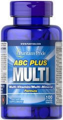 Puritan's Pride ABC Plus Multivitamin and Multi-Mineral Formula 100 таблеток Вітамінно-мінеральні комплекси