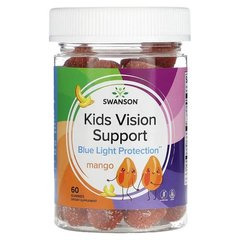Swanson Kids Vision Support Mango 60 жевательных конфет Лютеин