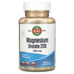 KAL Magnesium Orotate 200 mg 120 капсул Магній