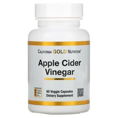 California Gold Nutrition Apple Cider Vinegar 60 капс. Яблочный уксус