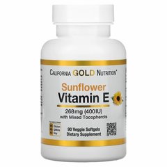California Gold Nutrition Vitamin E Sunflower 400 IU 90 капс Витамин Е