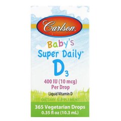 Carlson Baby's Super Daily D3 400 IU 10.3 ml Витамин D