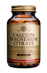 Solgar Calcium Magnesium Citrate 100 таблеток Мінеральні комплекси