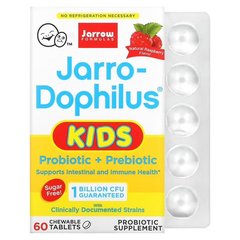 Jarrow Formulas Kids Probiotic + Prebiotic 60 жевательных табл. Пробиотики и пребиотики