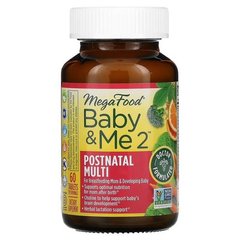 MegaFood Baby & Me 2 Postnatal Multi 60 табл Витамины для беременных