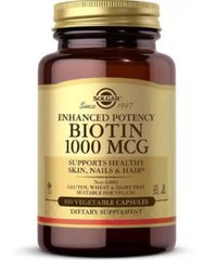 Solgar Biotin 1000 мкг 100 капсул Біотин (B-7)
